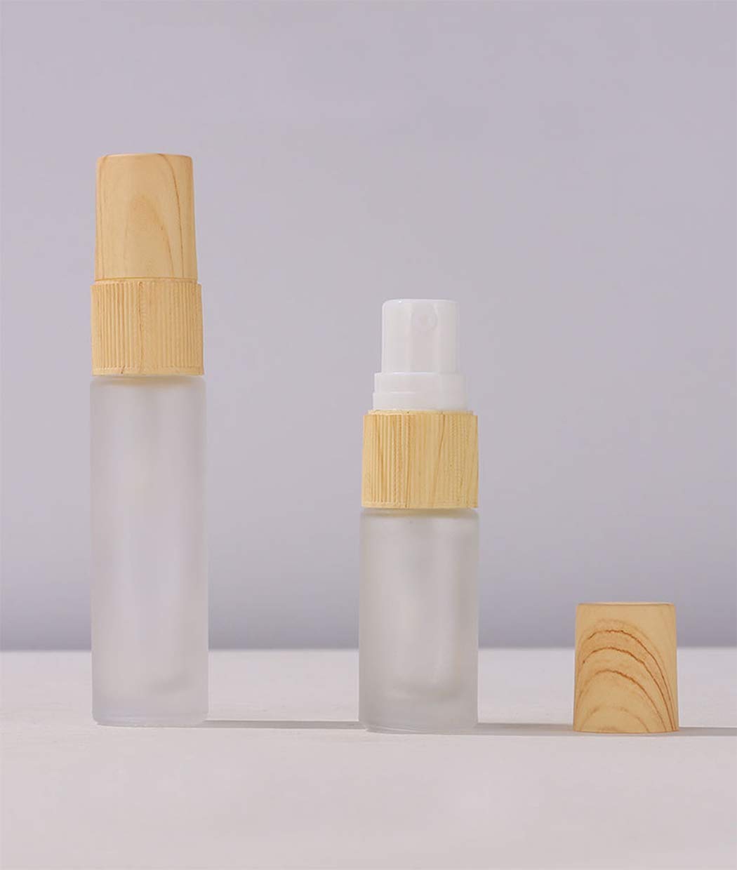 Zbfwmx 20 Pack Set 10Ml Protable Refill Bulk Atomizer Spray Travel Perfume Bottle Hydrating Empty Bottle (Texture Caps)